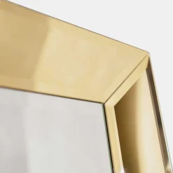 Wohnen Spiegel mit Glasrahmen in Gold - Sognory