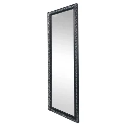 Spiegel mit Holzrahmen in Schwarz Silber - Aphrano^Wohnen