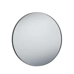 Wohnen Spiegel mit Metallrahmen in Schwarz - 80x80x2 - Vromantico