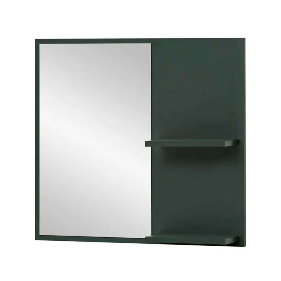 Spiegel mit Regal in Dunkelgrün - Aqua^Wohnen New