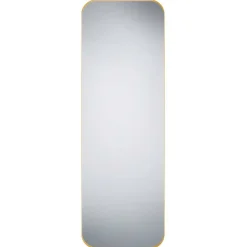 Spiegel mit schmalem Metallrahmen in Gold - Reddnas^Wohnen Discount