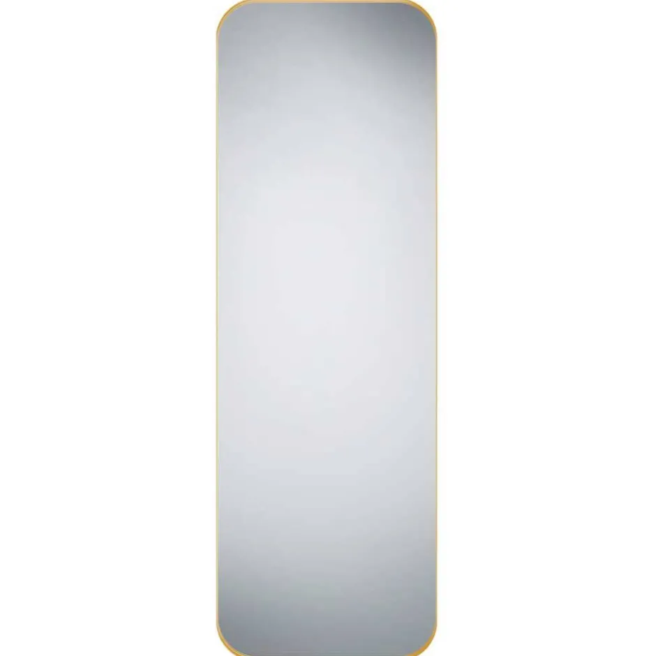 Spiegel mit schmalem Metallrahmen in Gold - Reddnas^Wohnen Discount