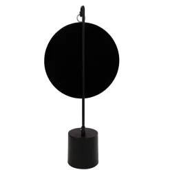 Spiegel mit Ständer in Silber und Schwarz - Fraduno^Wohnen New