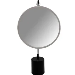 Spiegel mit Ständer in Silber und Schwarz - Fraduno^Wohnen New