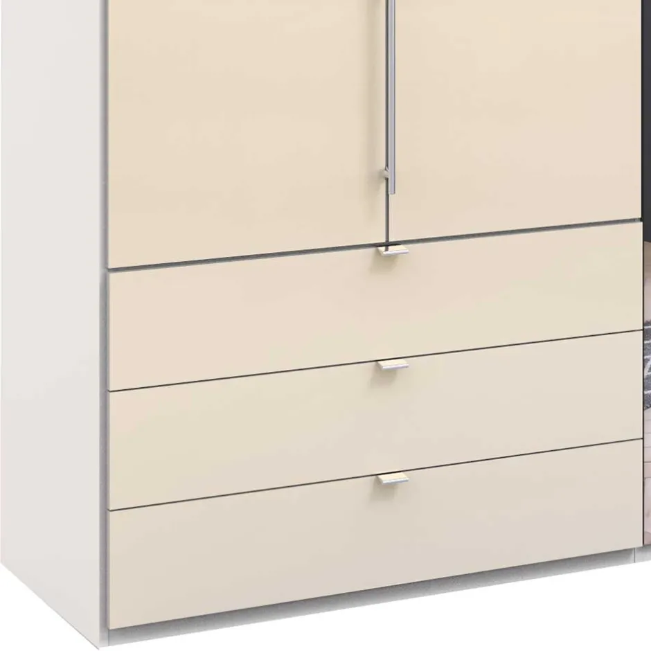 Wohnen Spiegel Schlafzimmerschrank mit Falttüren - Zidarie