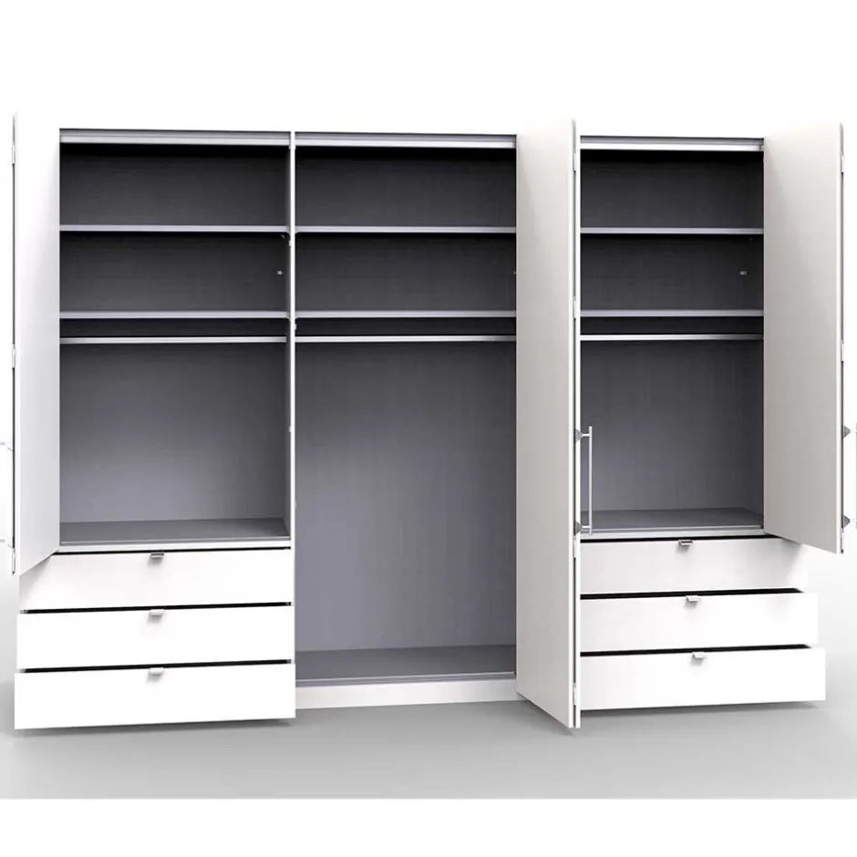 Wohnen Spiegel Schlafzimmerschrank mit Falttüren - Zidarie