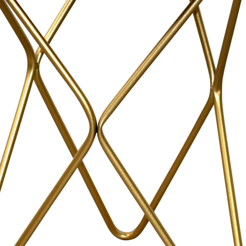 Wohnen Spiegelglas Beistelltisch mit runder Platte - Loregrema