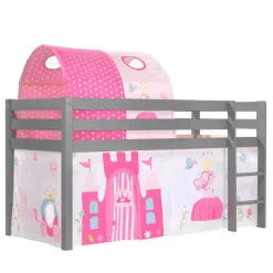 Spielbett Hochbett Prinzessin in Grau - Richy^Wohnen Outlet