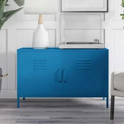 Spind Design Kommode in Blau - Datinel^Wohnen Clearance