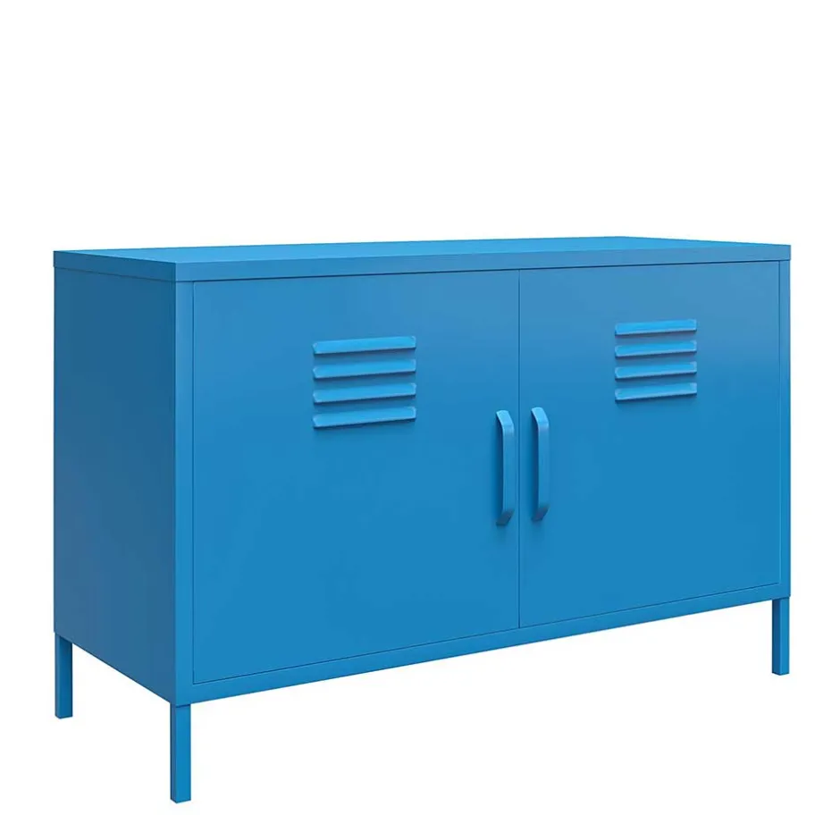 Spind Design Kommode in Blau - Datinel^Wohnen Clearance