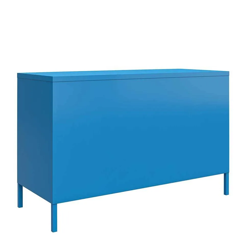 Spind Design Kommode in Blau - Datinel^Wohnen Clearance