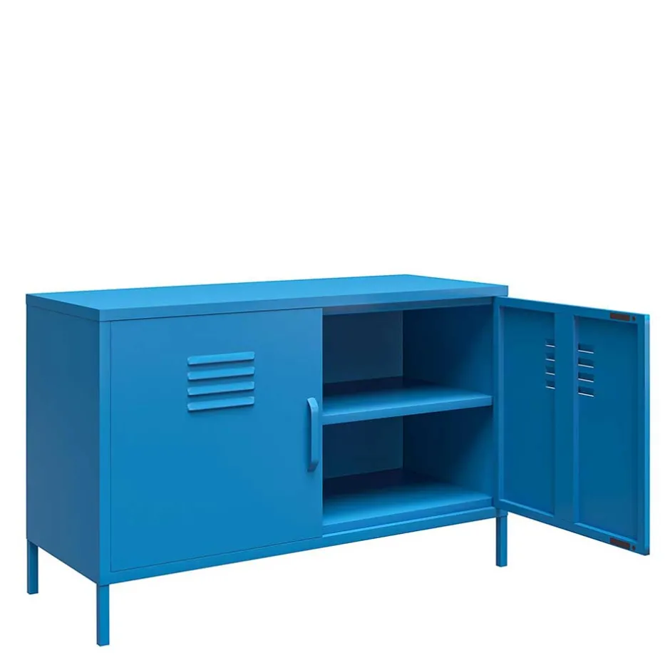 Spind Design Kommode in Blau - Datinel^Wohnen Clearance