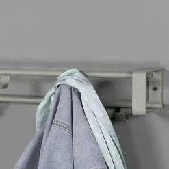 Stahl 7 Haken Garderobe in Graugrün - Azulon^Wohnen Sale