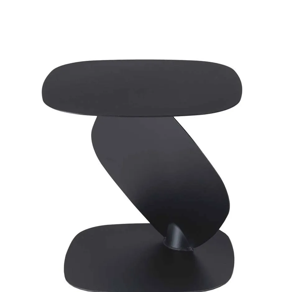 Wohnen Stahl Beistelltisch in Schwarz pulverbeschichtet - Acapella