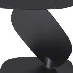 Wohnen Stahl Beistelltisch in Schwarz pulverbeschichtet - Acapella