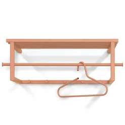 Wohnen Stahl Garderobe in Terracotta pulverbeschichtet - Simonas