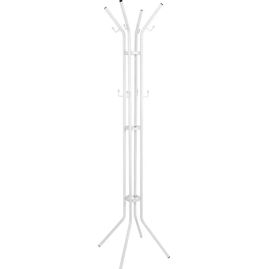 Wohnen Stahl Garderobenständer in Weiß - Enzigo