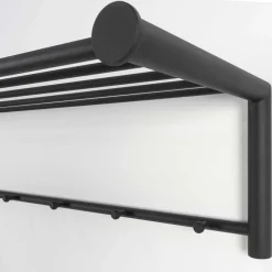 Stahl Hängegarderobe in Schwarz - Sortho^Wohnen New