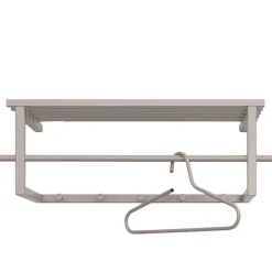 Stahl Hängegarderobe in Taupe - Helias^Wohnen Online