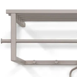 Stahl Hängegarderobe in Taupe - Helias^Wohnen Online