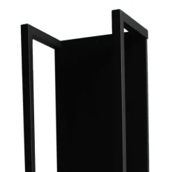 Stahl Kaminholz Regal in Schwarz - Malivio^Wohnen Discount