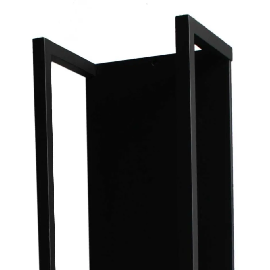 Stahl Kaminholz Regal in Schwarz - Malivio^Wohnen Discount