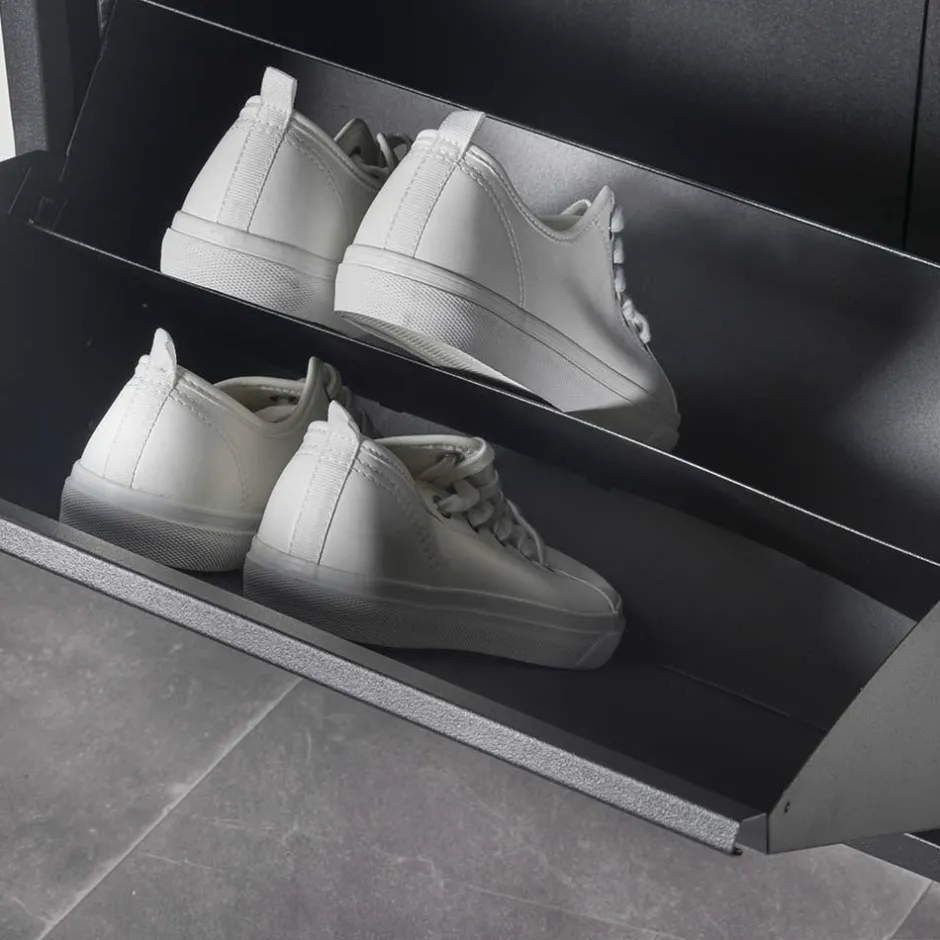 Stahl Schuhkipper in Schwarz - Drahina^Wohnen Online