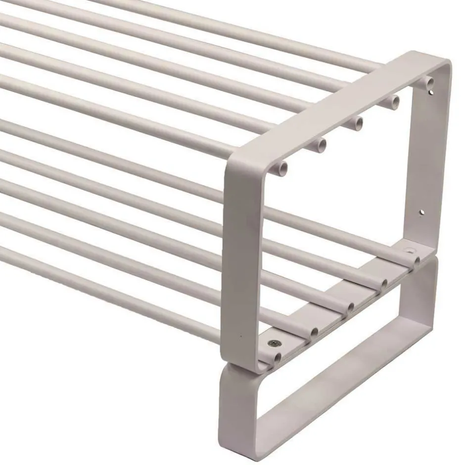 Stahl Schuhregal in Weiß - Torosma^Wohnen Sale