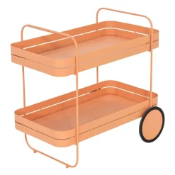 Wohnen Stahl-Servierwagen in Terracotta - Taradina