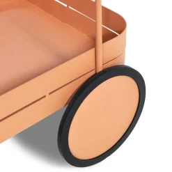 Wohnen Stahl-Servierwagen in Terracotta - Taradina