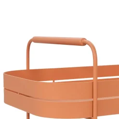 Wohnen Stahl-Servierwagen in Terracotta - Taradina