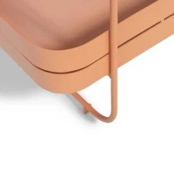 Wohnen Stahl-Servierwagen in Terracotta - Taradina