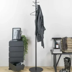 Wohnen Standgarderobe Garderobenständer aus Stahl - Paola