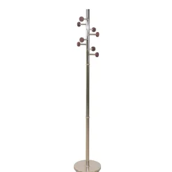 Standgarderobe in Nickelfarben & Natur - Rambano^Wohnen Hot