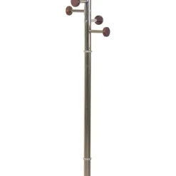 Standgarderobe in Nickelfarben & Natur - Rambano^Wohnen Hot