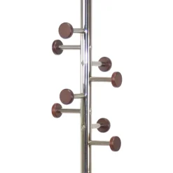 Standgarderobe in Nickelfarben & Natur - Rambano^Wohnen Hot