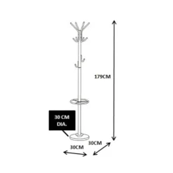 Standgarderobe in Weiß Metall - Maxima^Wohnen Hot