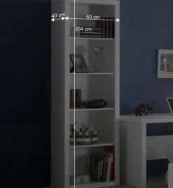 Wohnen Standregal Maggy in Weiß