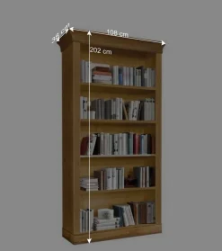 Wohnen Standregal Piatra aus Kiefer Massivholz