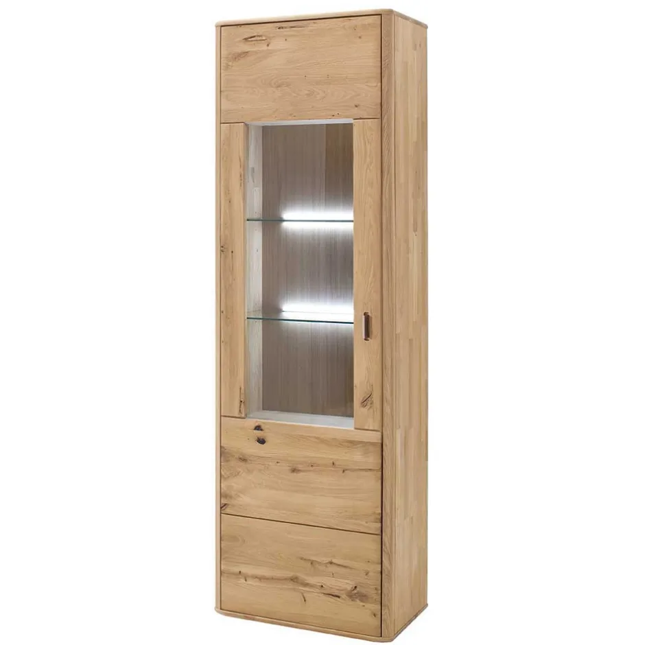 Wohnen Standvitrine aus Balkeneiche - Destal