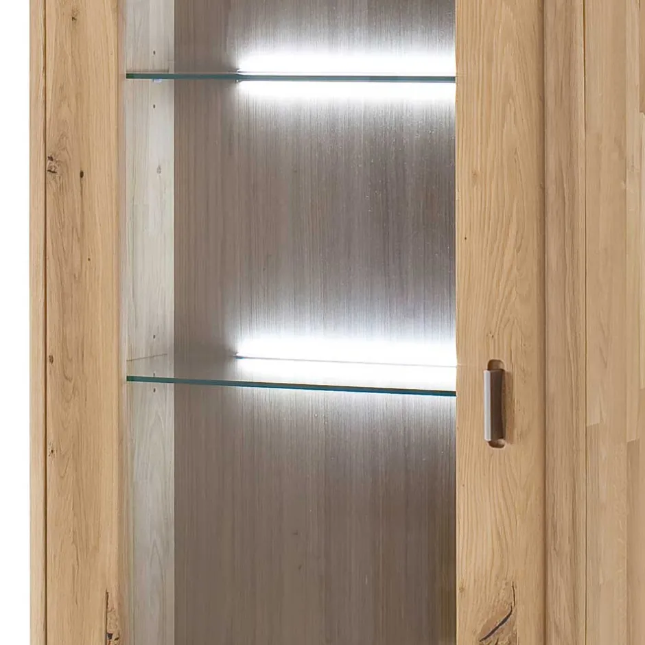 Wohnen Standvitrine aus Balkeneiche - Destal