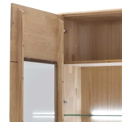 Wohnen Standvitrine aus Balkeneiche - Destal