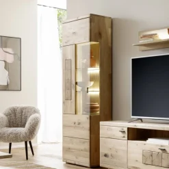 Wohnen Standvitrine mit LED Beleuchtung - Losiamos