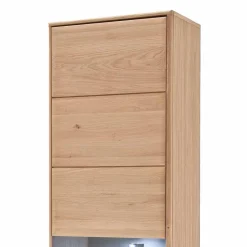 Wohnen Standvitrine Vernella aus Eiche hell geölt