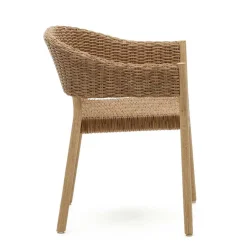 Stapelbare Armlehnstühle aus Eukalyptusholz - Finola (4er Set)^Wohnen Best