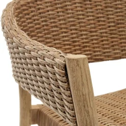 Stapelbare Armlehnstühle aus Eukalyptusholz - Finola (4er Set)^Wohnen Best