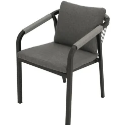 Wohnen Stapelbare Gartensessel mit Polstern - Sempragos (4er Set)