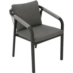 Wohnen Stapelbare Gartensessel mit Polstern - Sempragos (4er Set)