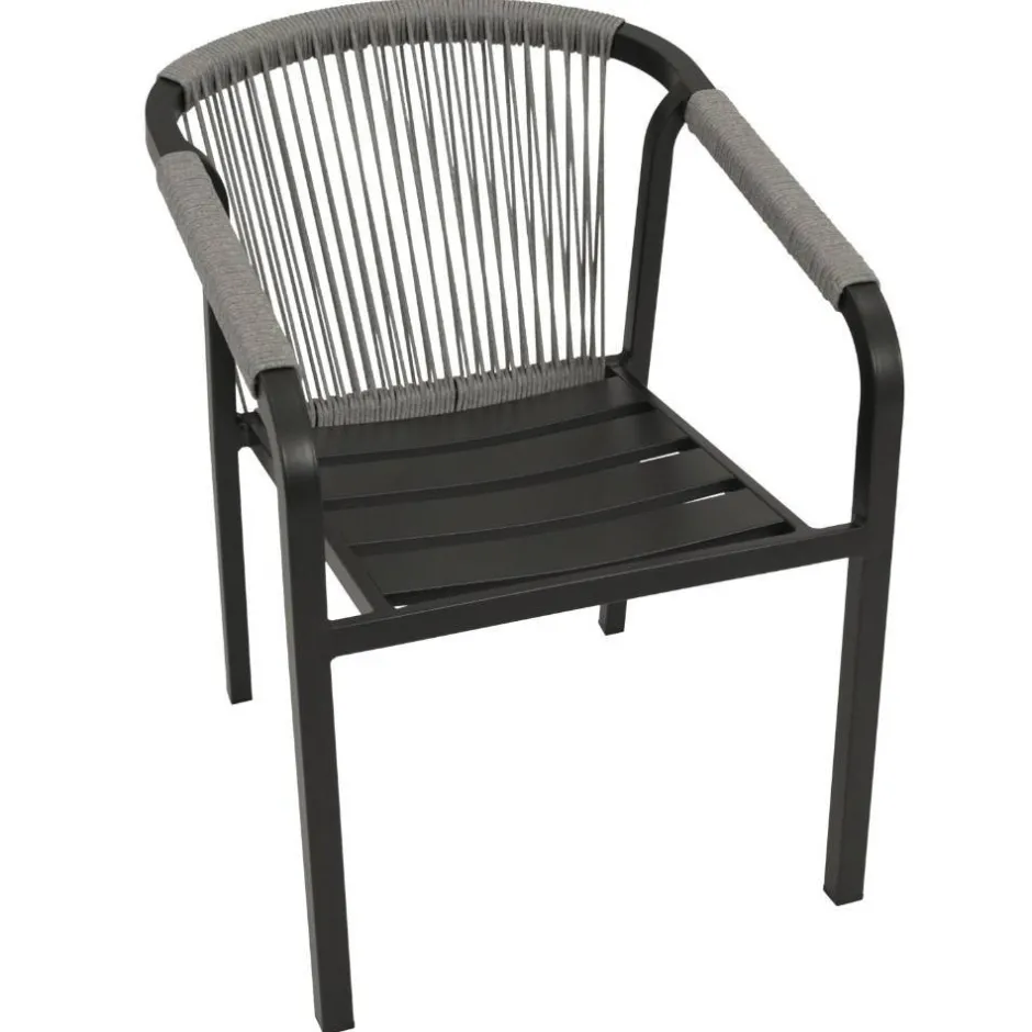 Wohnen Stapelbare Gartensessel mit Polstern - Sempragos (4er Set)