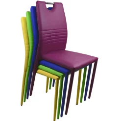 Stapelbare Polsterstühle in Gelb - Liguria (4er Set)^Wohnen Hot